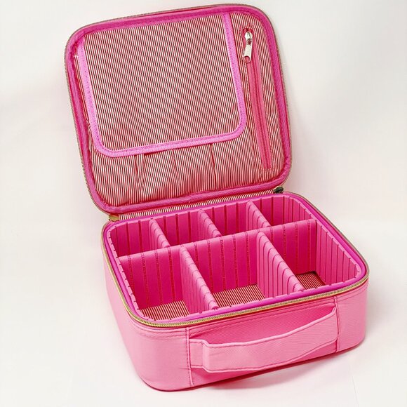Glam Girl Cosmetic Case - Solid Pink - Picture 1 of 8